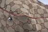 Authentic GUCCI Vintage Shoulder Tote Bag GG Canvas Leather 113019 Brown 9477I