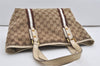 Auth GUCCI Sherry Line Shoulder Tote Bag GG Canvas Leather 137396 Brown 9478I