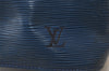 Authentic Louis Vuitton Epi Petit Noe Shoulder Drawstring Bag M44105 Blue 9478J