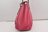 Authentic GUCCI Vintage Swing Large Shoulder Tote Bag Leather 354397 Pink 9479I