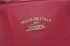 Authentic GUCCI Vintage Swing Large Shoulder Tote Bag Leather 354397 Pink 9479I