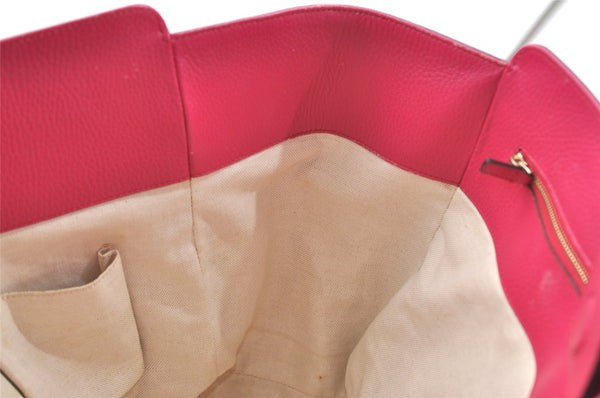 Authentic GUCCI Vintage Swing Large Shoulder Tote Bag Leather 354397 Pink 9479I