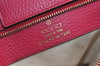 Authentic GUCCI Vintage Swing Large Shoulder Tote Bag Leather 354397 Pink 9479I