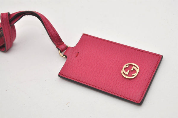 Authentic GUCCI Vintage Swing Large Shoulder Tote Bag Leather 354397 Pink 9479I