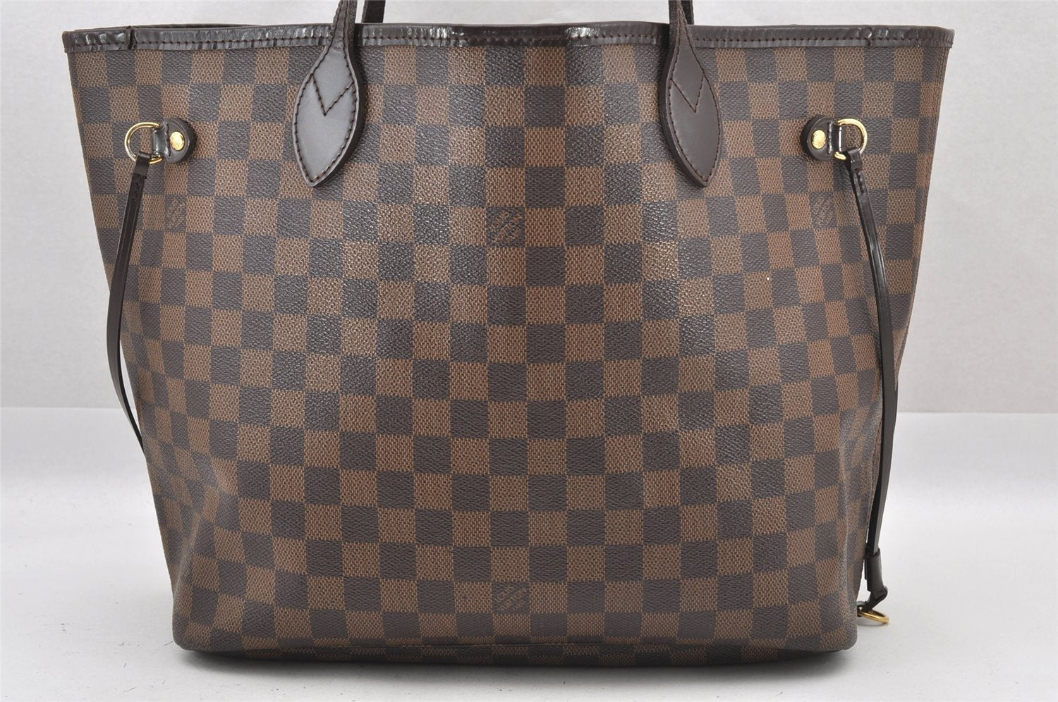 Authentic Louis Vuitton Damier Neverfull MM Shoulder Tote Bag N51105 LV 9480I