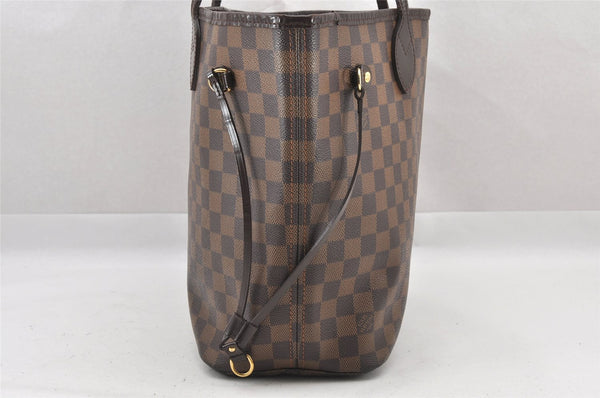 Authentic Louis Vuitton Damier Neverfull MM Shoulder Tote Bag N51105 LV 9480I