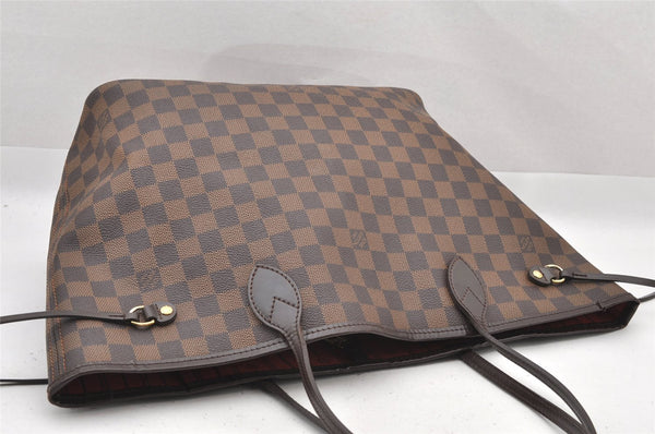 Authentic Louis Vuitton Damier Neverfull MM Shoulder Tote Bag N51105 LV 9480I