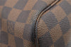 Authentic Louis Vuitton Damier Neverfull MM Shoulder Tote Bag N51105 LV 9480I