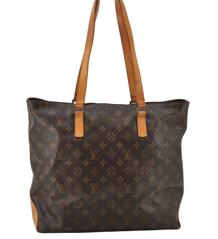 Authentic Louis Vuitton Monogram Cabas Mezzo Shoulder Tote Bag M51151 LV 9481I