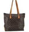 Authentic Louis Vuitton Monogram Cabas Mezzo Shoulder Tote Bag M51151 LV 9481I