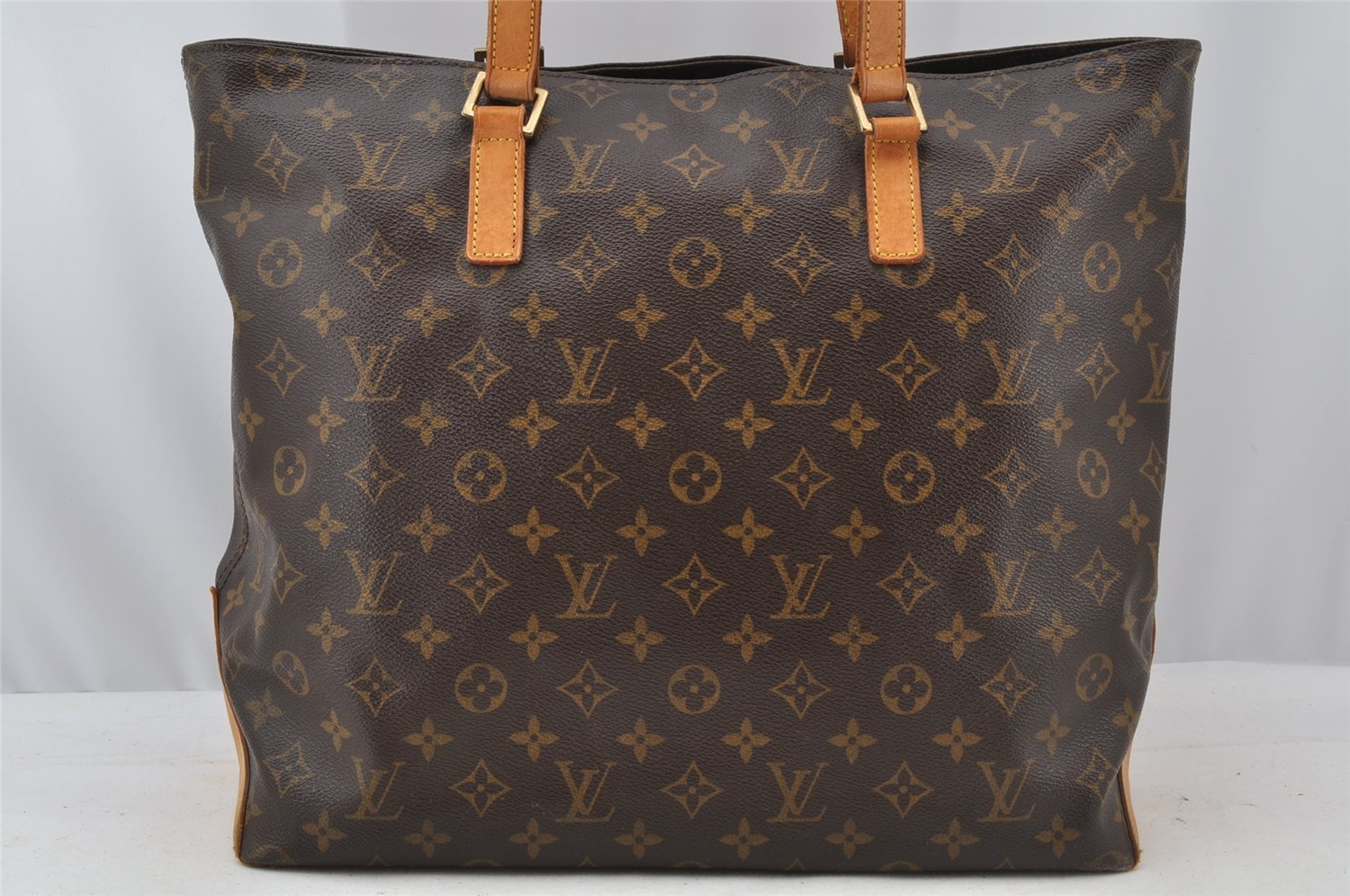 Authentic Louis Vuitton Monogram Cabas Mezzo Shoulder Tote Bag M51151 LV 9481I