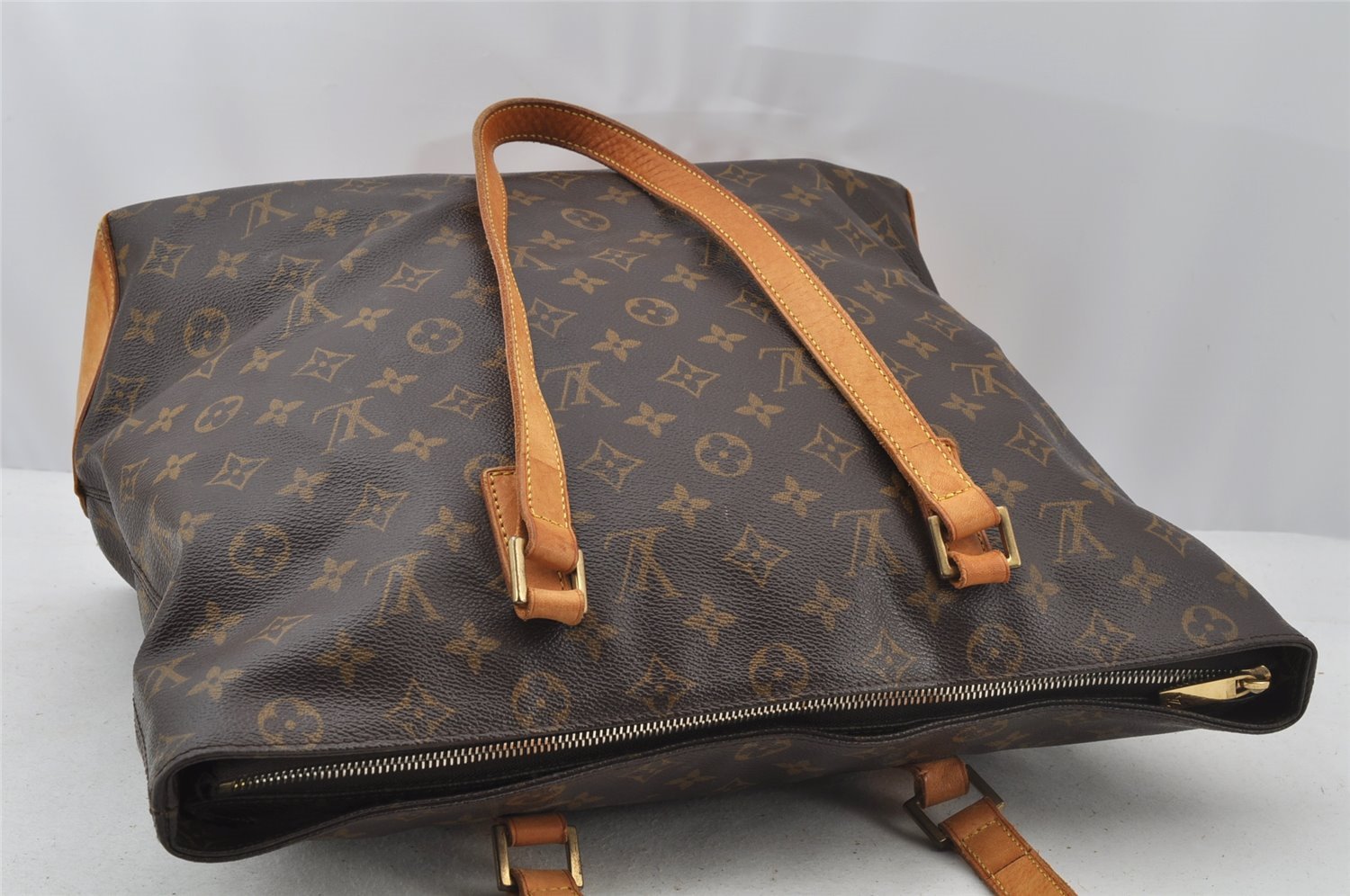 Authentic Louis Vuitton Monogram Cabas Mezzo Shoulder Tote Bag M51151 LV 9481I