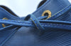 Authentic Louis Vuitton Epi Noe Shoulder Drawstring Bag Blue M44005 LV 9483I