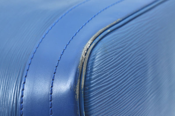 Authentic Louis Vuitton Epi Noe Shoulder Drawstring Bag Blue M44005 LV 9483I