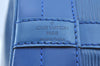 Authentic Louis Vuitton Epi Noe Shoulder Drawstring Bag Blue M44005 LV 9483I