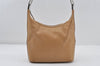 Authentic GUCCI Vintage Shoulder Bag Purse Leather 0013814 Beige 9486I
