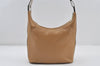 Authentic GUCCI Vintage Shoulder Bag Purse Leather 0013814 Beige 9486I