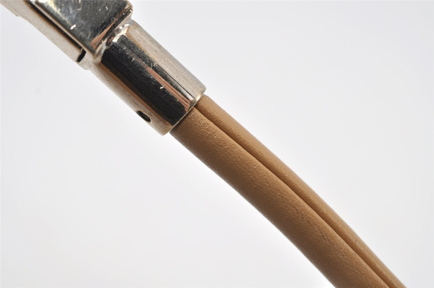 Authentic GUCCI Vintage Shoulder Bag Purse Leather 0013814 Beige 9486I