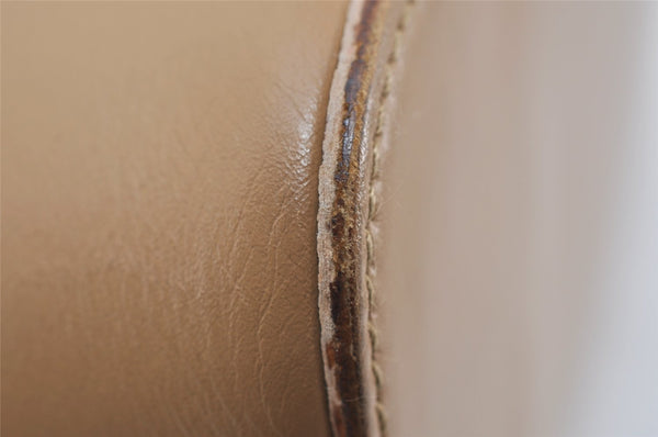 Authentic GUCCI Vintage Shoulder Bag Purse Leather 0013814 Beige 9486I