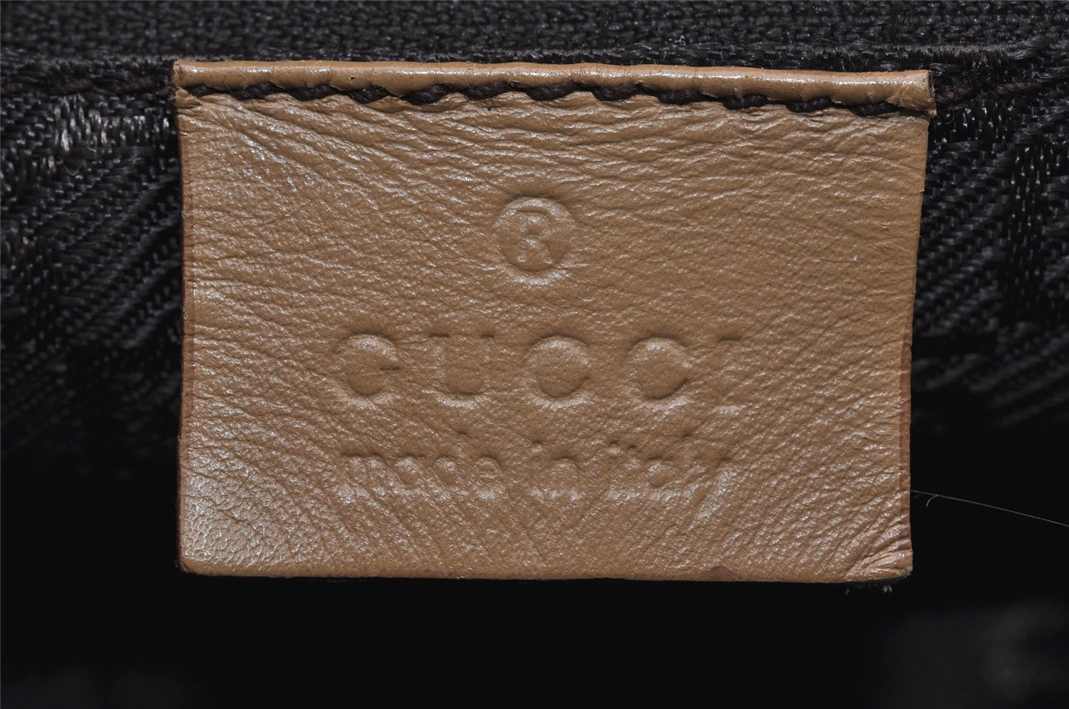 Authentic GUCCI Vintage Shoulder Bag Purse Leather 0013814 Beige 9486I