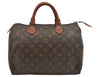 Authentic Louis Vuitton Monogram Speedy 30 Hand Boston Bag M41526 LV 9487J