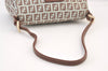 Auth FENDI Zucchino Mamma Baguette Shoulder Bag Canvas Leather Light Blue 9488J