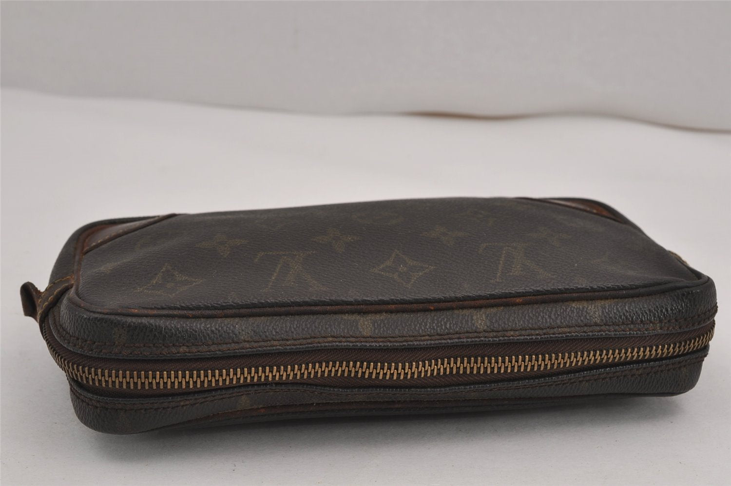 Auth Louis Vuitton Monogram Marly Dragonne PM Clutch Bag Old Model Junk 9489J