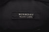 Authentic BURBERRY BLACK LABEL Check Shoulder Bag Nylon Leather Black 9491J