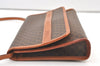 Authentic CELINE Macadam Blason Shoulder Cross Body Bag PVC Leather Brown 9495J