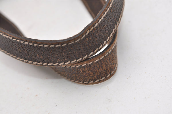 Authentic GUCCI Charmy Shoulder Tote Bag GG Canvas Leather 153361 Brown 9501I