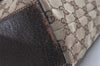 Authentic GUCCI Charmy Shoulder Tote Bag GG Canvas Leather 153361 Brown 9501I