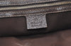 Authentic GUCCI Charmy Shoulder Tote Bag GG Canvas Leather 153361 Brown 9501I