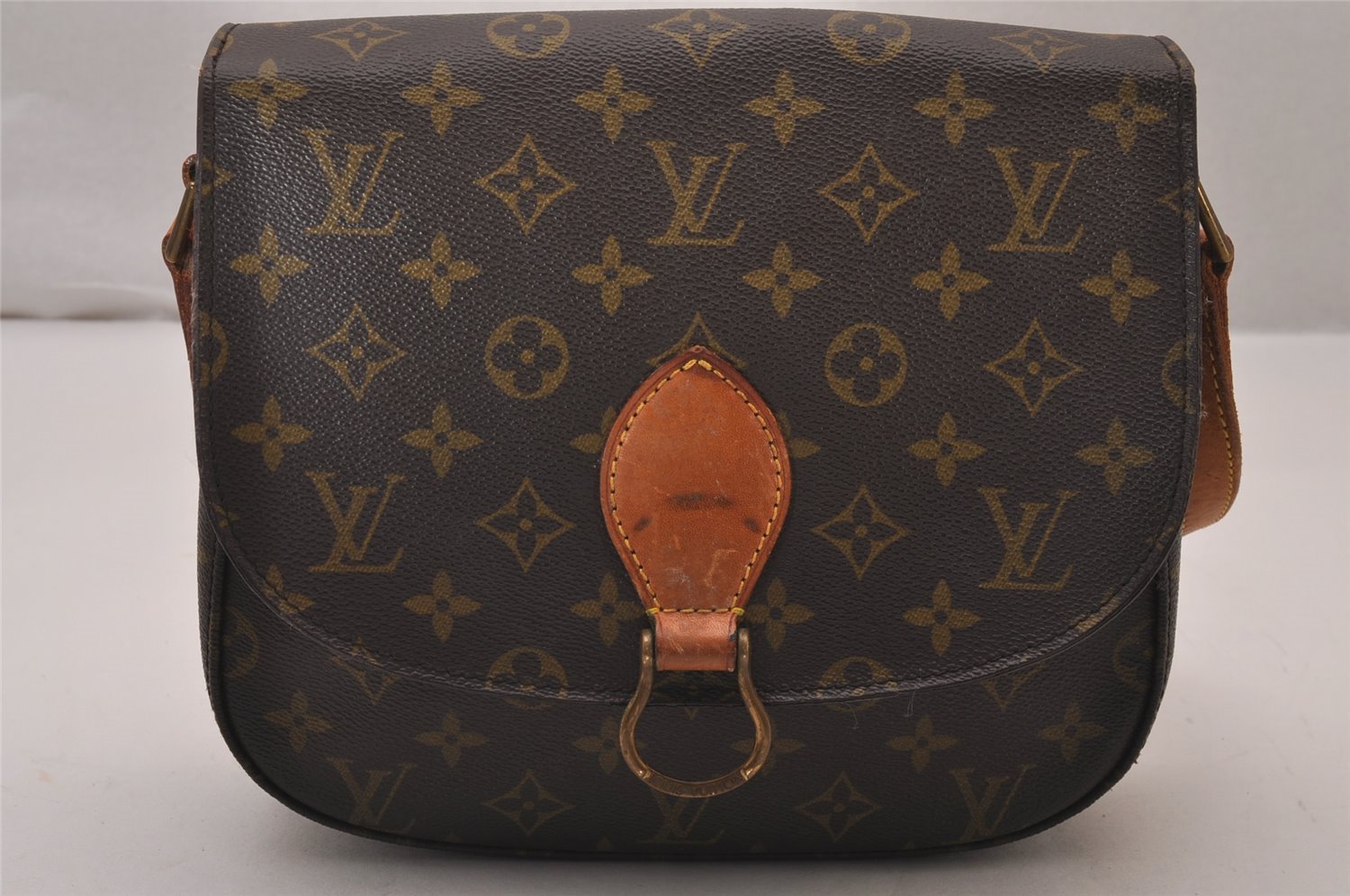 Authentic Louis Vuitton Monogram Saint Cloud GM M51242 Shoulder Cross Bag 9502I