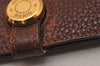 Authentic HERMES Dogon GM Leather Long Wallet Purse Brown Box 9505I