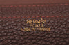 Authentic HERMES Dogon GM Leather Long Wallet Purse Brown Box 9505I