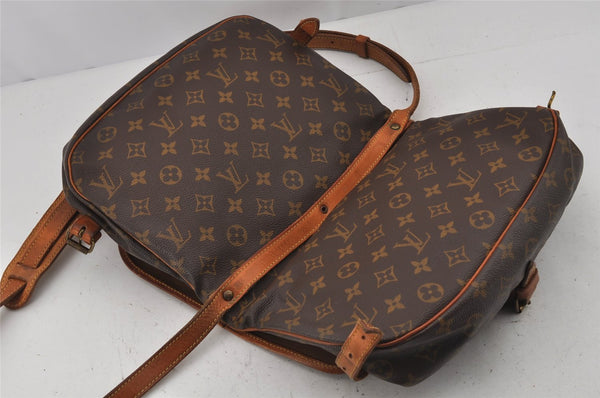 Authentic Louis Vuitton Monogram Saumur 30 Shoulder Cross Bag M42256 LV 9505J