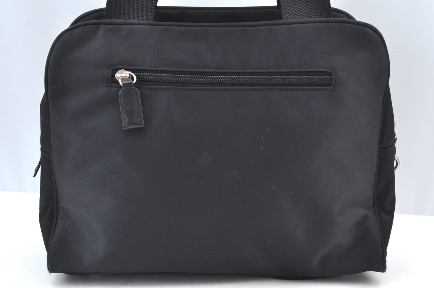 Authentic PRADA Nylon Tessuto Leather Shoulder Hand Bag Purse Black 9506H