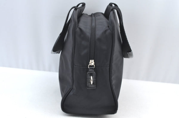 Authentic PRADA Nylon Tessuto Leather Shoulder Hand Bag Purse Black 9506H