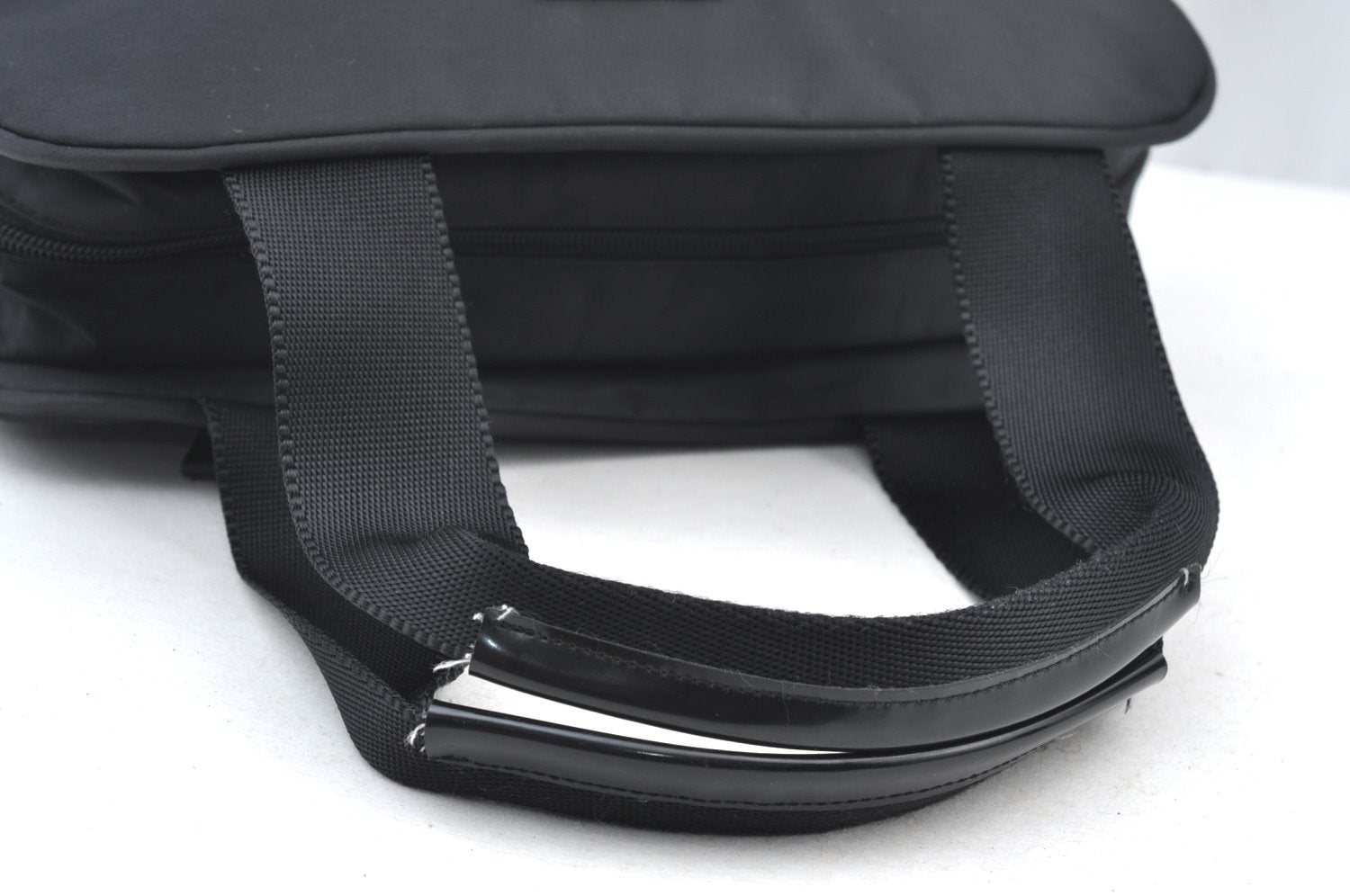 Authentic PRADA Nylon Tessuto Leather Shoulder Hand Bag Purse Black 9506H
