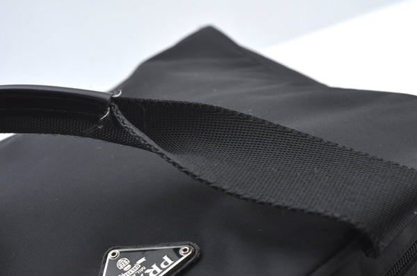 Authentic PRADA Nylon Tessuto Leather Shoulder Hand Bag Purse Black 9506H