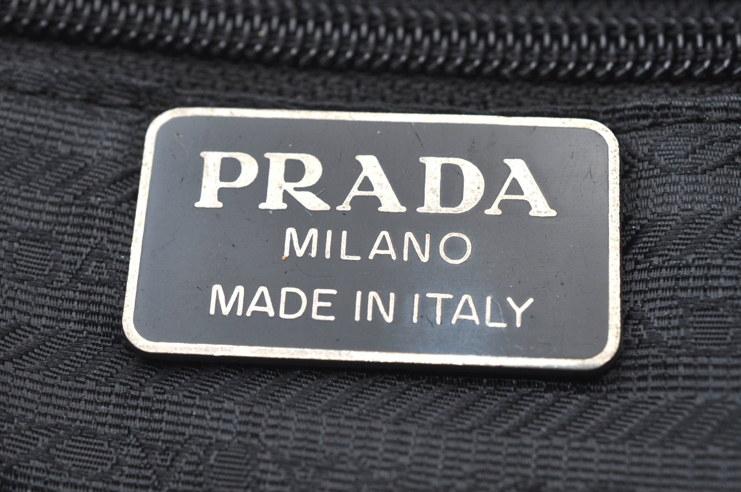 Authentic PRADA Nylon Tessuto Leather Shoulder Hand Bag Purse Black 9506H