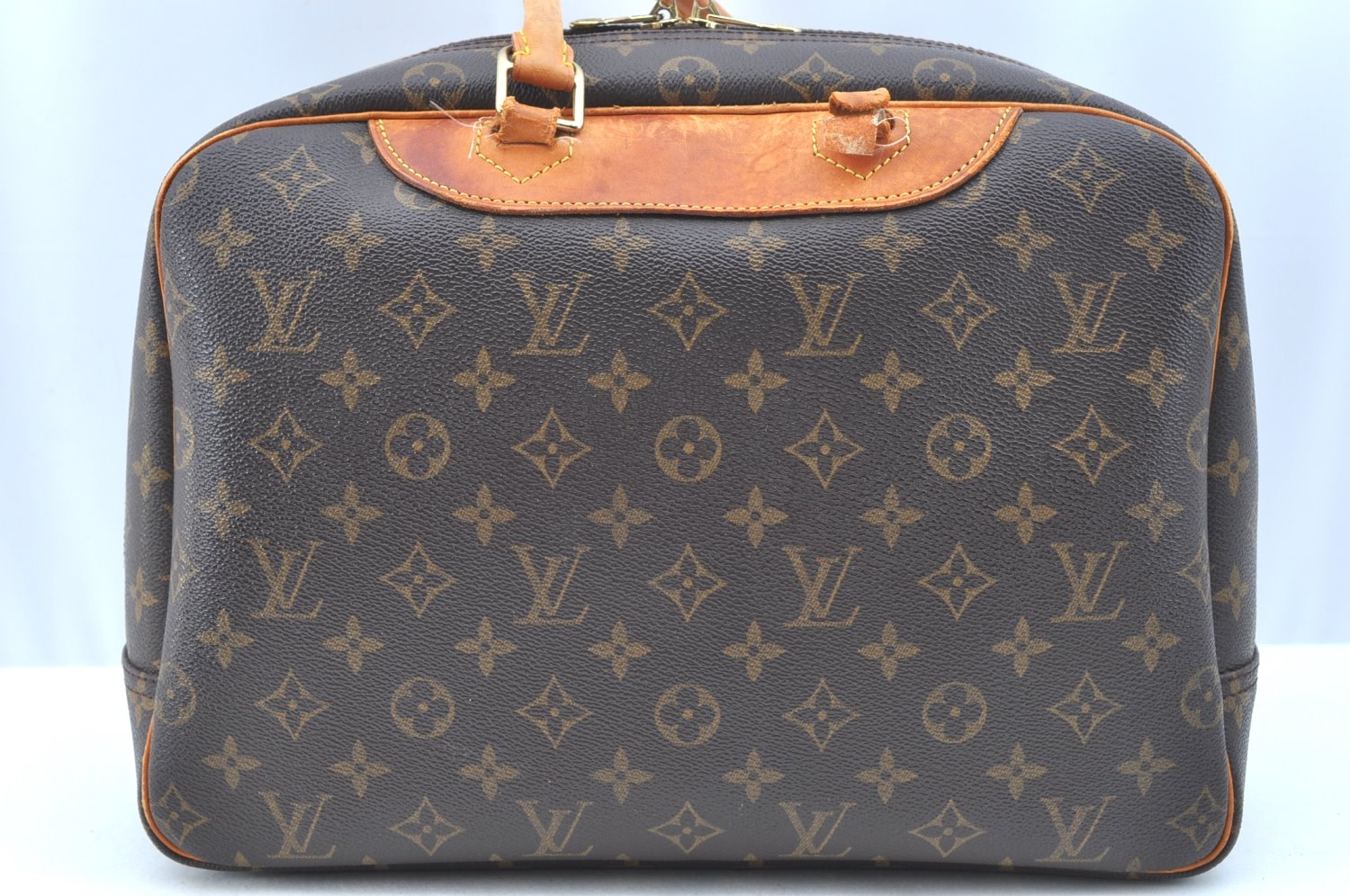 Authentic Louis Vuitton Monogram Deauville Hand Bag M47270 LV Junk 9509G