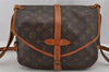 Authentic Louis Vuitton Monogram Saumur 30 Shoulder Cross Bag M42256 LV 9509J