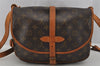 Authentic Louis Vuitton Monogram Saumur 30 Shoulder Cross Bag M42256 LV 9509J