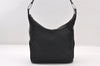 Authentic GUCCI Shoulder Bag Purse GG Canvas Leather 0013814 Black 9511I