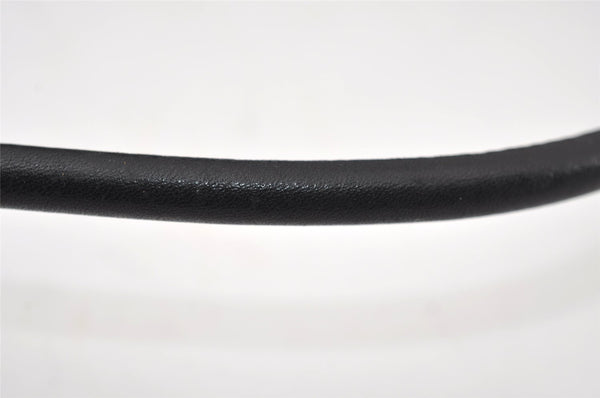 Authentic GUCCI Shoulder Bag Purse GG Canvas Leather 0013814 Black 9511I