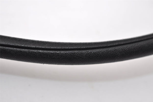 Authentic GUCCI Shoulder Bag Purse GG Canvas Leather 0013814 Black 9511I