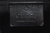 Authentic GUCCI Shoulder Bag Purse GG Canvas Leather 0013814 Black 9511I