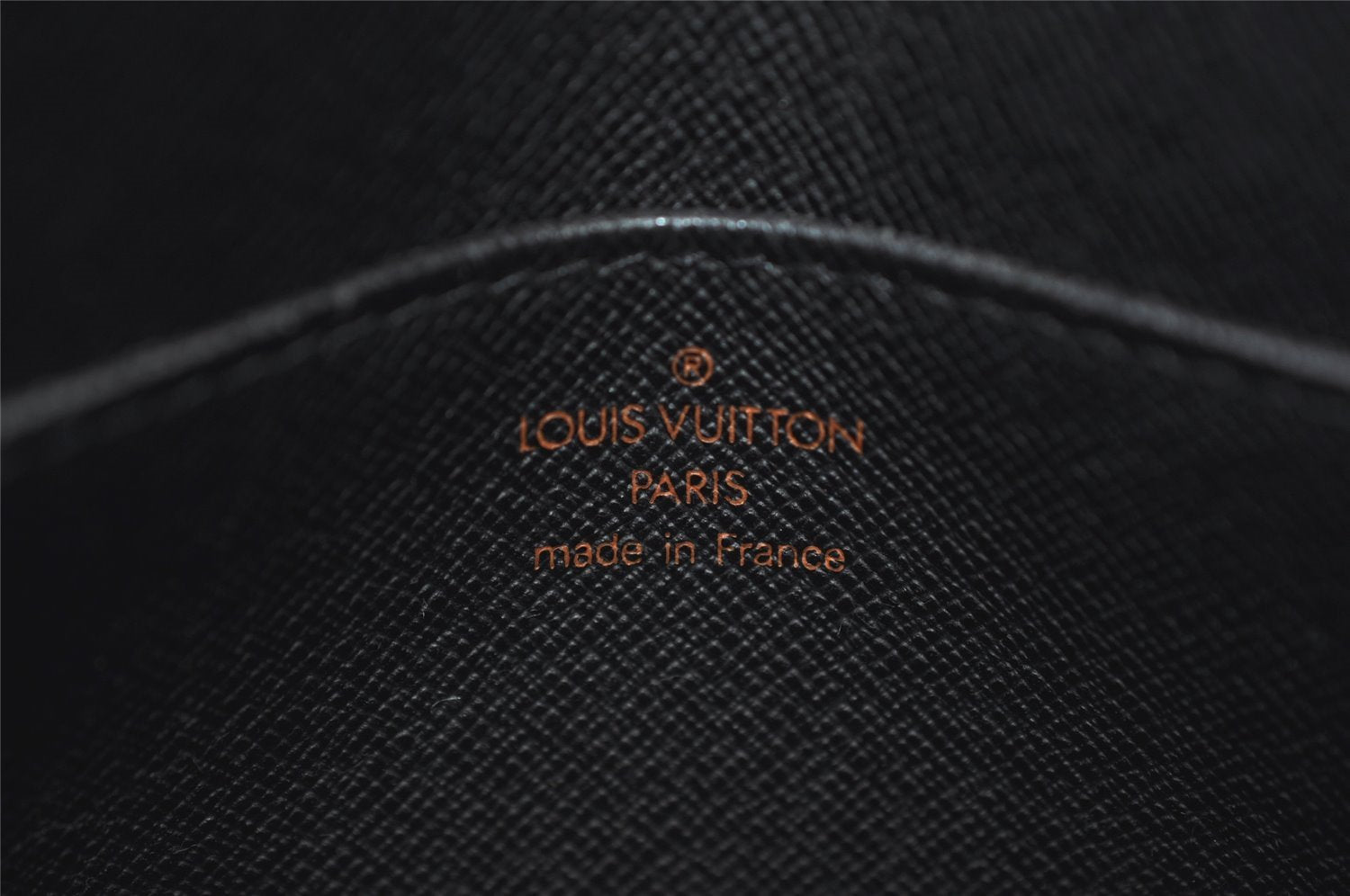 Authentic Louis Vuitton Epi Pochette Homme Clutch Hand Bag Black M52522 LV 9511J