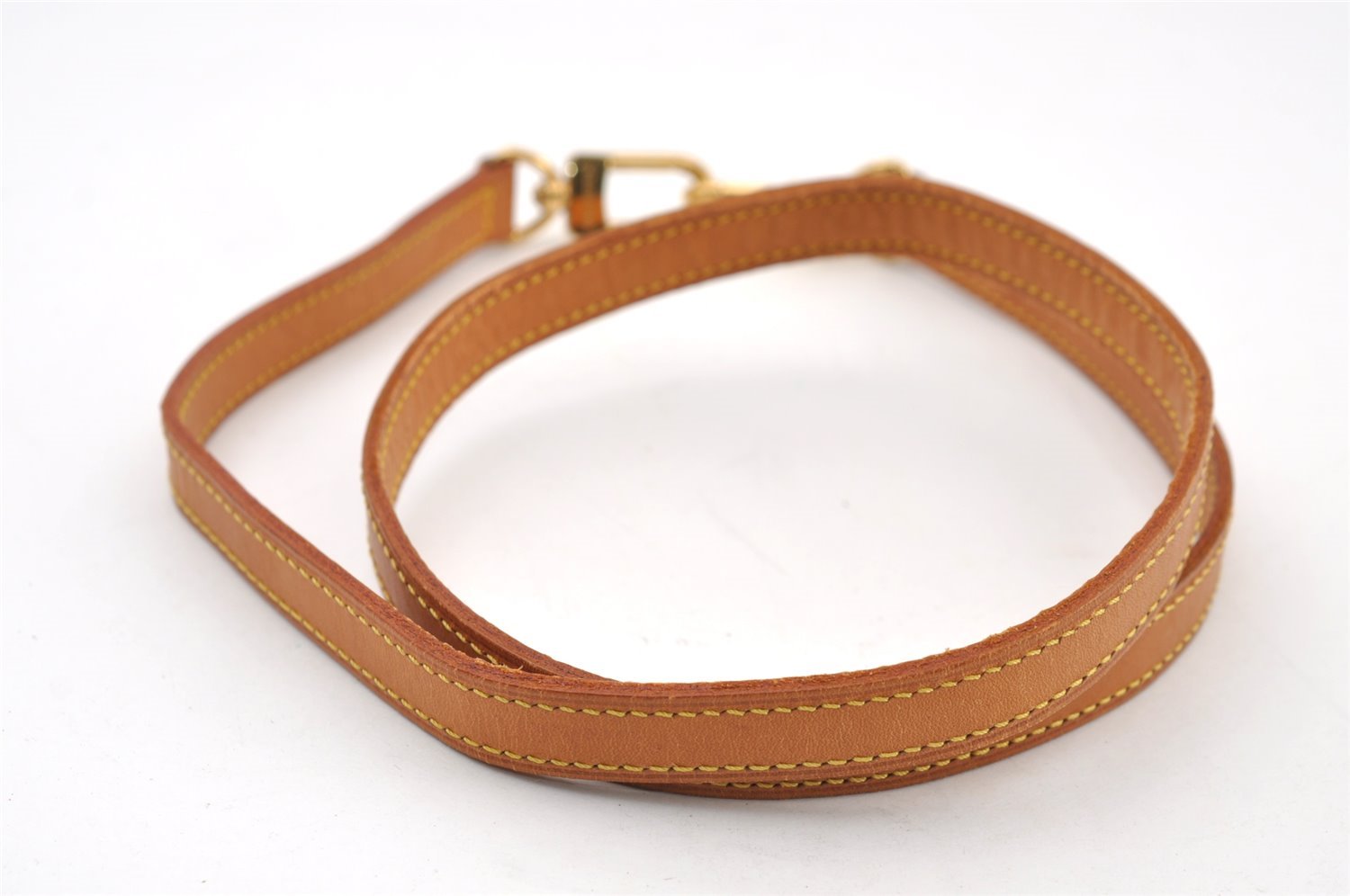 Authentic Louis Vuitton Leather Shoulder Strap Beige 38.8